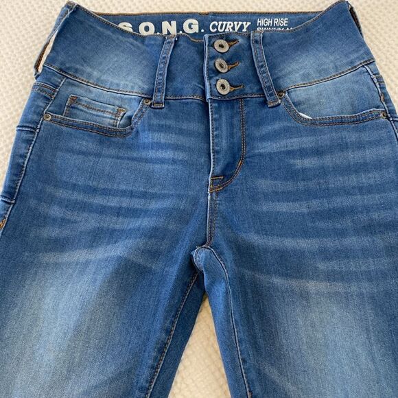 Curvy High Rise Skinny Ankle Jeans - Picture 2 of 6